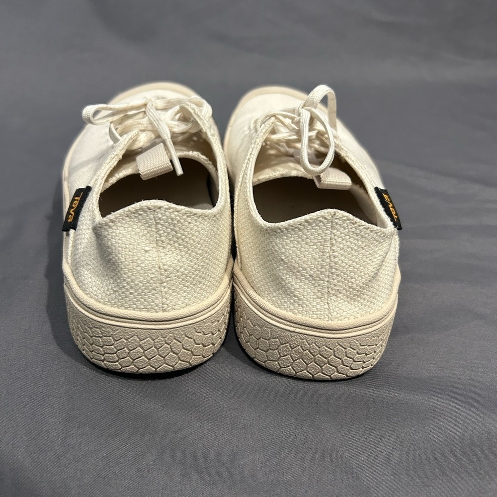 Teva Terra Canyon Mesh Cream Canvas Sneakers Womens Size 5.5 Men’s Size 4 Hiking - Picture 3 of 7